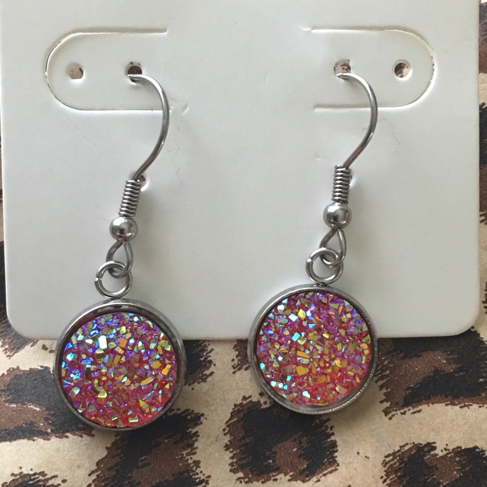 Druzy Dangle Earrings